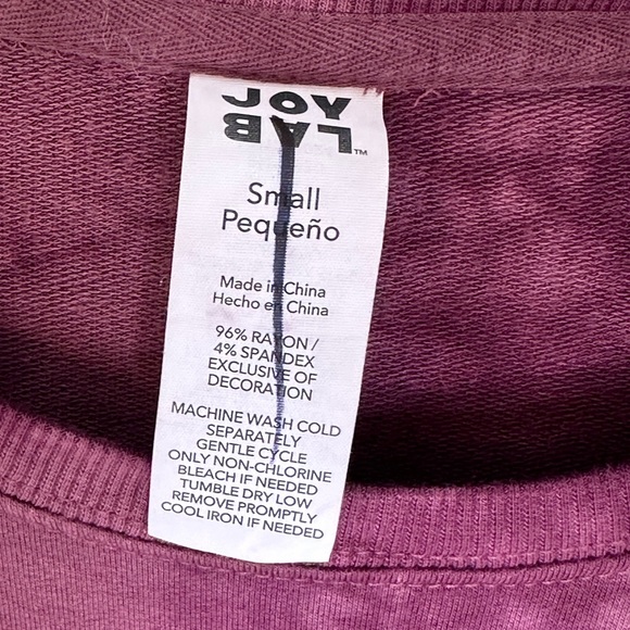 NWOT JoyLab tie dye matching SET, oversized sweatshirt/shorts, Sz. S/XS - Picture 6 of 9